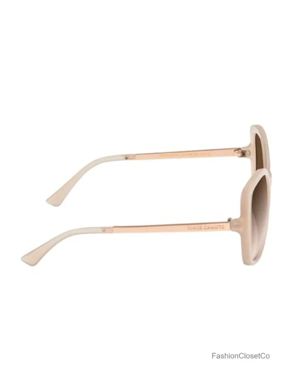 Oversized Butterfly Sunglasses Plastic Frame with Metal Temple Detail